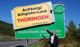 Kampagne für Mindestlöhne in Thüringen