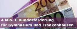 Bundesförderung für Gymnasium Bad Frankenhausen